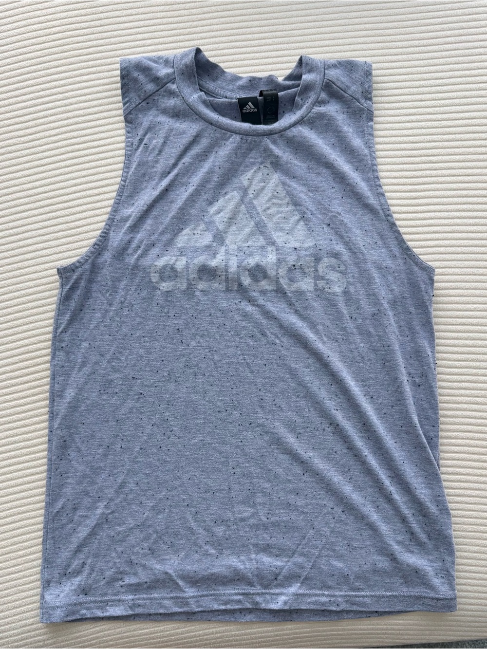 adidas Heather Grey Speckled Sleeveless Workout Tank